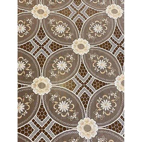 Organza Embroidered Lace Table Cloth
